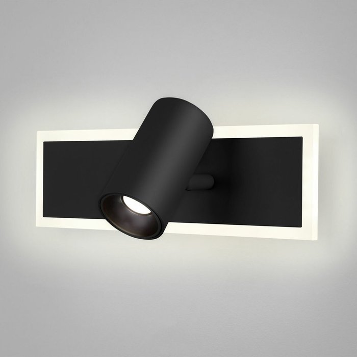 Настенный светодиодный светильник 20127/1 LED черный Binar