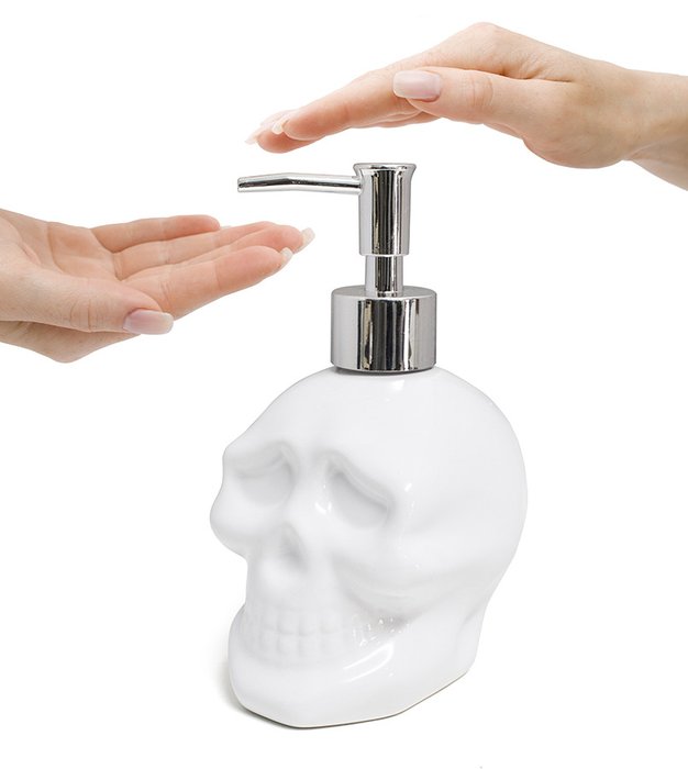 Диспенсер для мыла Balvi skully керамический - лучшие Диспенсеры для мыла в INMYROOM