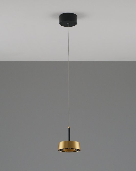 Подвесной светодиодный светильник Luma черно-золотого цвета - лучшие Подвесные светильники в INMYROOM