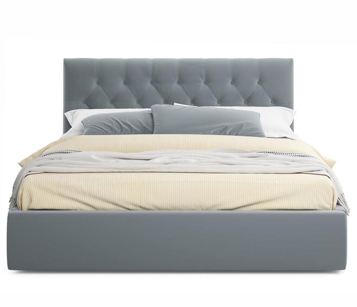Кровать Verona 180х200 с ортопедическим основанием серого цвета - лучшие Кровати для спальни в INMYROOM
