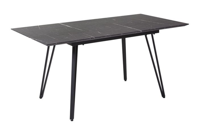 Раздвижной обеденный стол Диего черного цвета - купить Обеденные столы по цене 28990.0