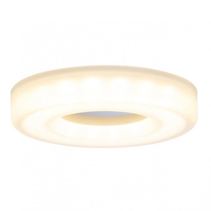 Встраиваемый светодиодный светильник Bagel белого цвета - лучшие Встраиваемые споты в INMYROOM