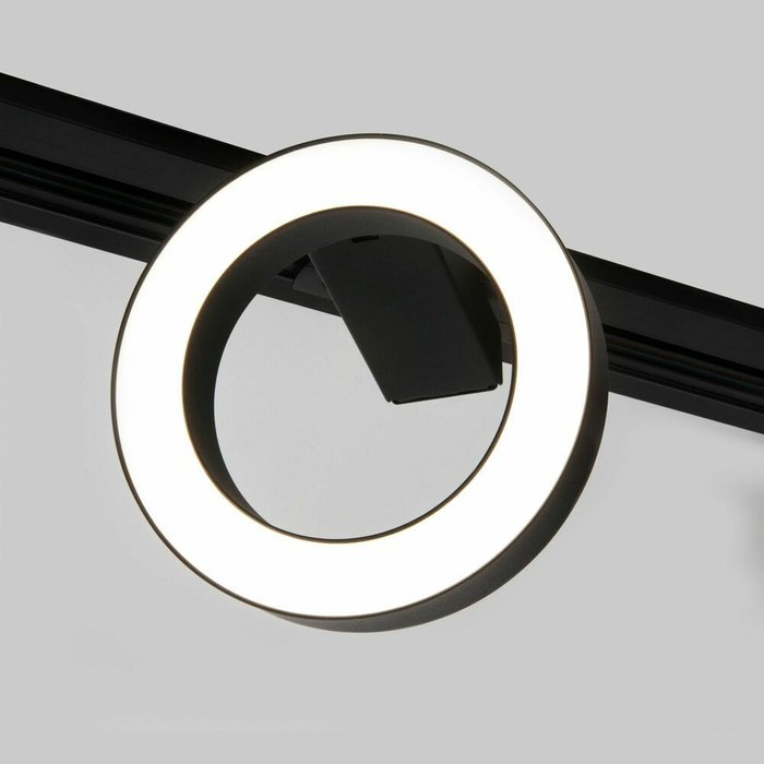 Трековый светодиодный светильник Spila для однофазного шинопровода черного цвета - купить Трековые светильники по цене 6100.0