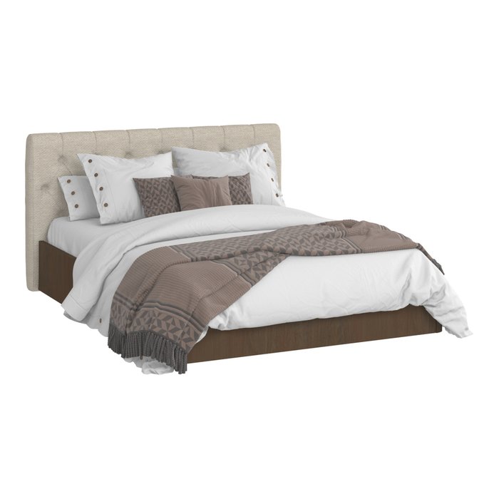 Кровать Сиена 180х200 с бежевым изголовьем и подъемным механизмом - лучшие Кровати для спальни в INMYROOM