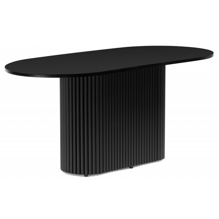 Обеденный стол Барон О 90х160 черного цвета Обеденный стол Барон О 90х160 черного цвета