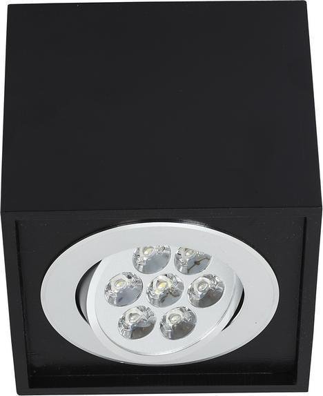 Потолочный светодиодный светильник Box Led черного цвета