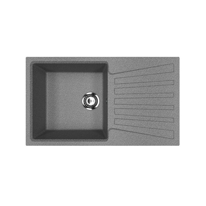 Кухонная мойка прямоугольная Ulgran U-703-309 83х48 см темно-серого цвета Кухонная мойка прямоугольная Ulgran U-703-309 83х48 см темно-серого цвета
