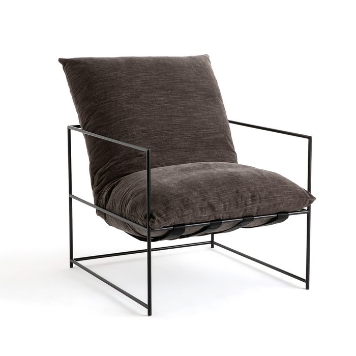 Кресло из металла Sgothan серого цвета