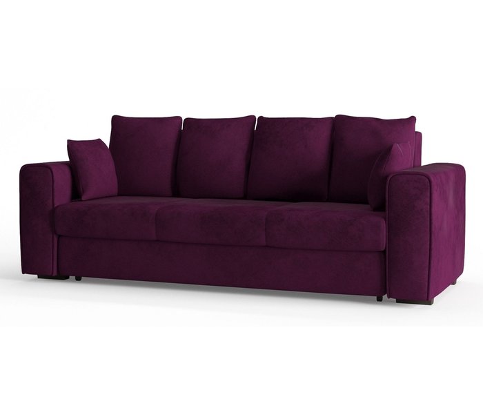 Диван-кровать Рошфор в обивке из велюра фиолетового цвета