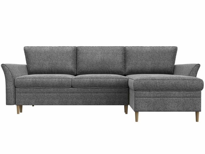 Угловой диван-кровать София серого цвета правый угол - купить Угловые диваны по цене 61999.0