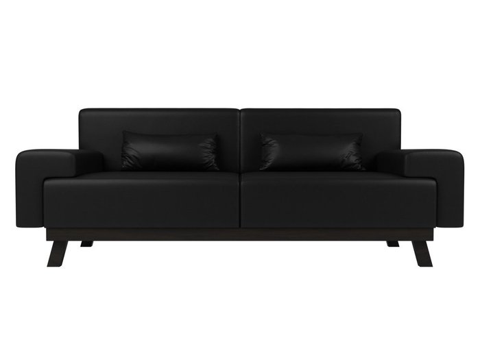 Диван Мюнхен черного цвета (экокожа) - купить Прямые диваны по цене 36999.0