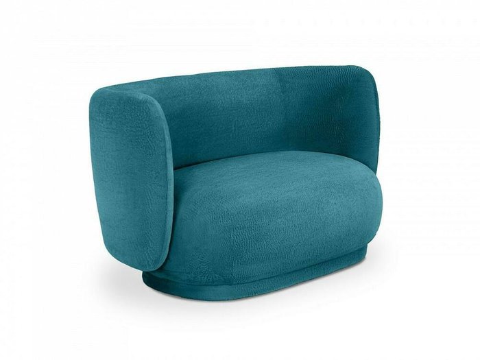Диван Lucca темно-голубого цвета  - купить Прямые диваны по цене 58230.0