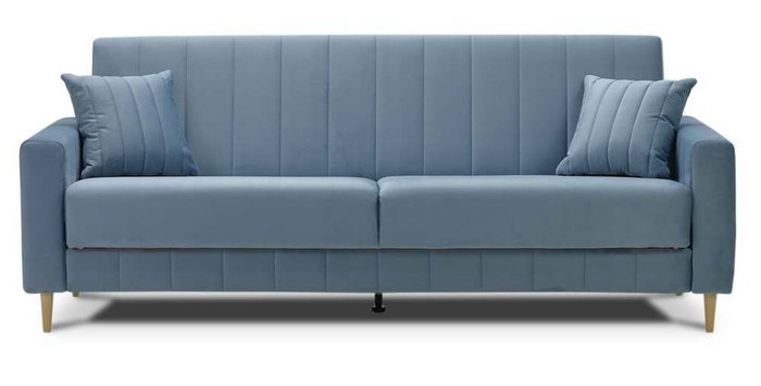 Диван-кровать Эмма голубого цвета - купить Прямые диваны по цене 41500.0