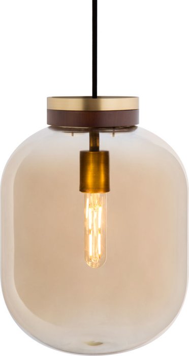 Люстра с прозрачным коричневым плафоном - купить Подвесные светильники по цене 13312.0