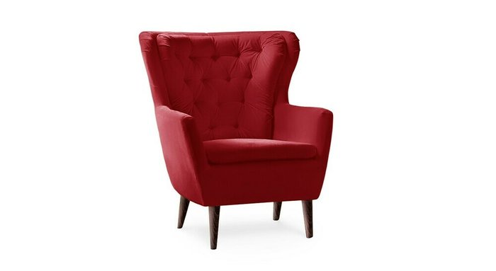 Кресло Дерби красного цвета - лучшие Интерьерные кресла в INMYROOM