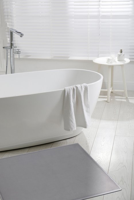 Коврик для ванной Olimp 50х80 серого цвета - лучшие Коврики для ванной в INMYROOM