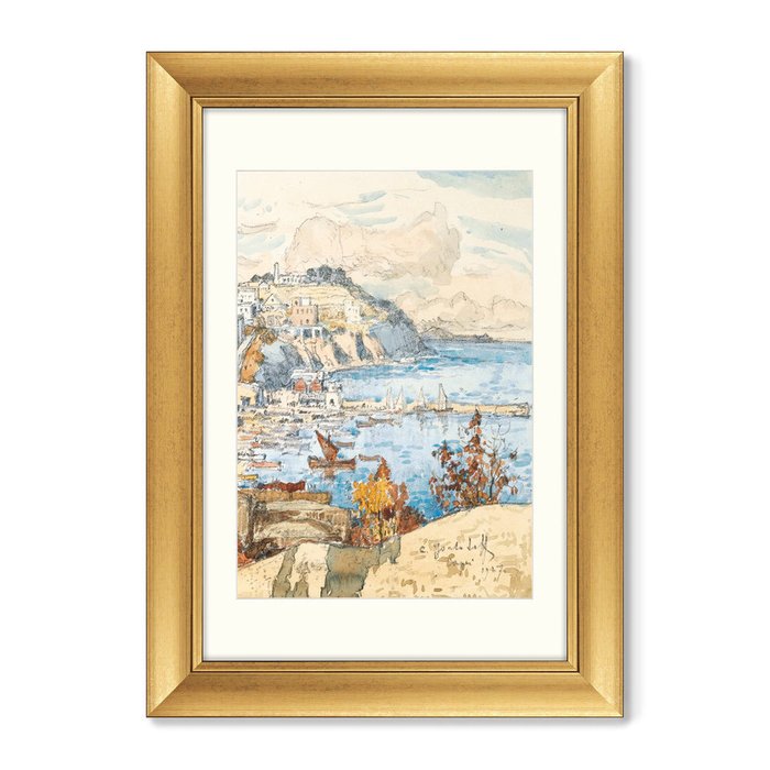 Набор из двух репродукций картин A View of Capri Konstantin 1927 г. - лучшие Картины в INMYROOM