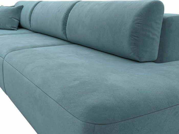Диван-кровать Лига 036 Модерн Лонг темно-бирюзового цвета с левым подлокотником - лучшие Прямые диваны в INMYROOM