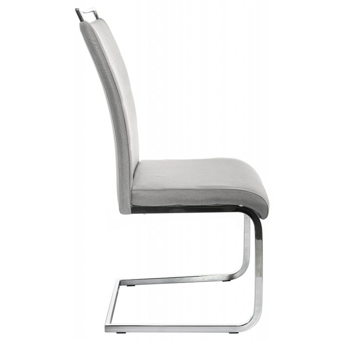 Стул Oddy на металлическом каркасе с обивкой серого цвета - купить Обеденные стулья по цене 7280.0