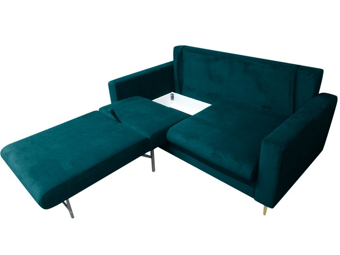 Диван-кровать Рич сине-зеленого цвета - лучшие Прямые диваны в INMYROOM