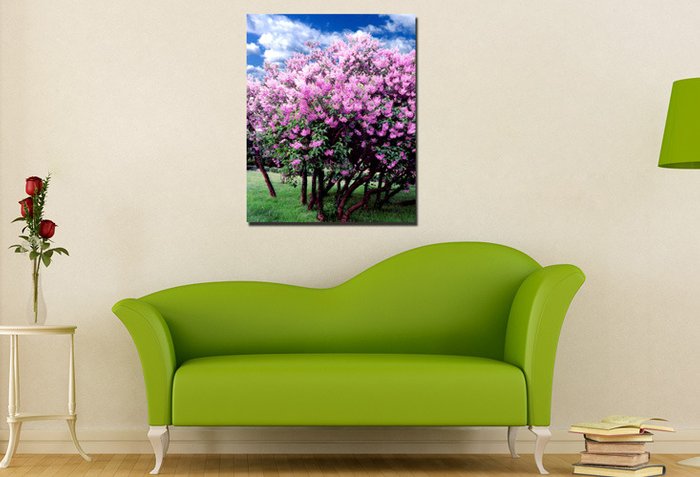 Декоративная картина: Деревья в цвету - купить Принты по цене 2890.0