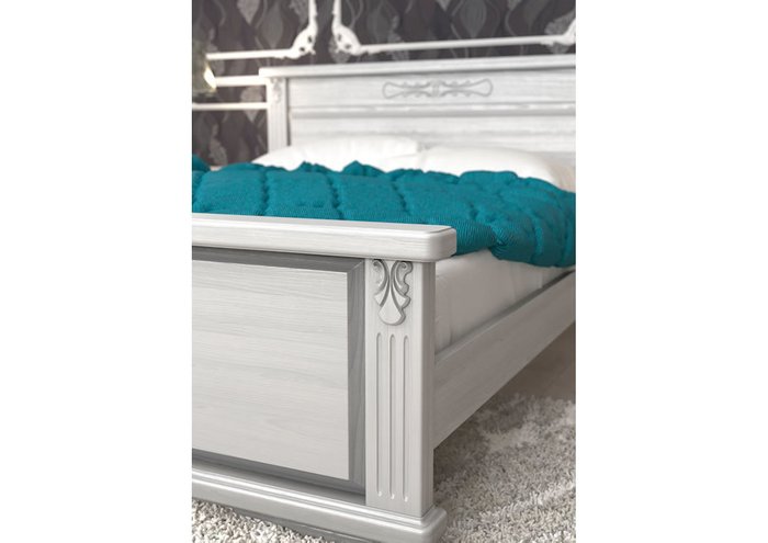 Кровать Палермо ясень-груша 160х200 - лучшие Кровати для спальни в INMYROOM