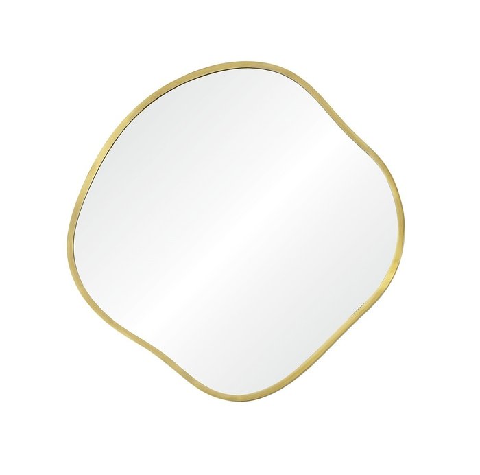 Настенное зеркало Organic M в раме золотого цвета