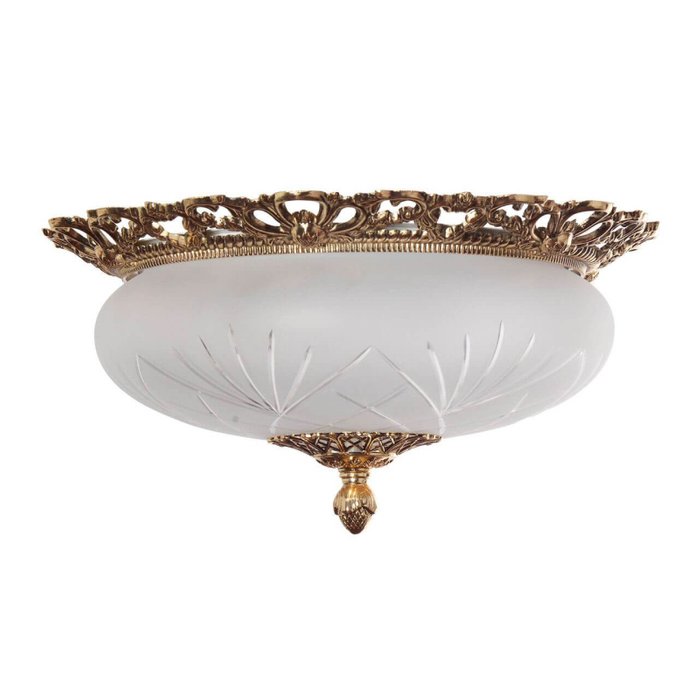 Потолочный светильник Venezia Gold Venezia E 1.13.38 G (стекло, цвет белый)