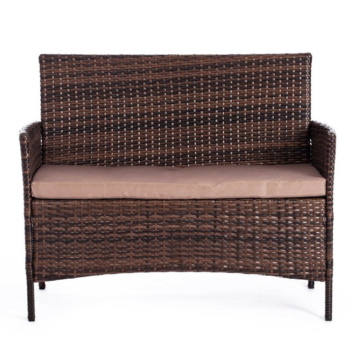 Набор мебели Braided коричневого цвета - лучшие Комплекты для сада и дачи в INMYROOM