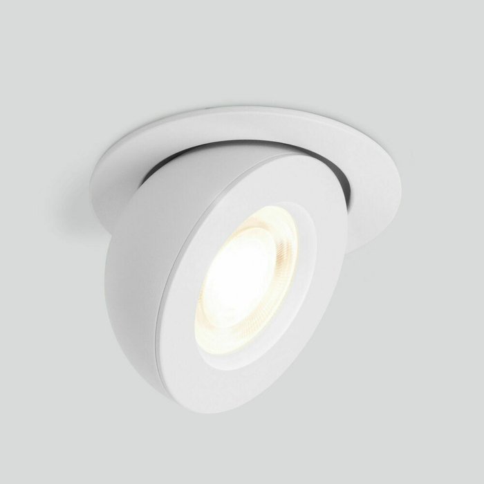 Встраиваемый точечный светодиодный светильник Pruno белый 25080/LED - лучшие Подвесные светильники в INMYROOM