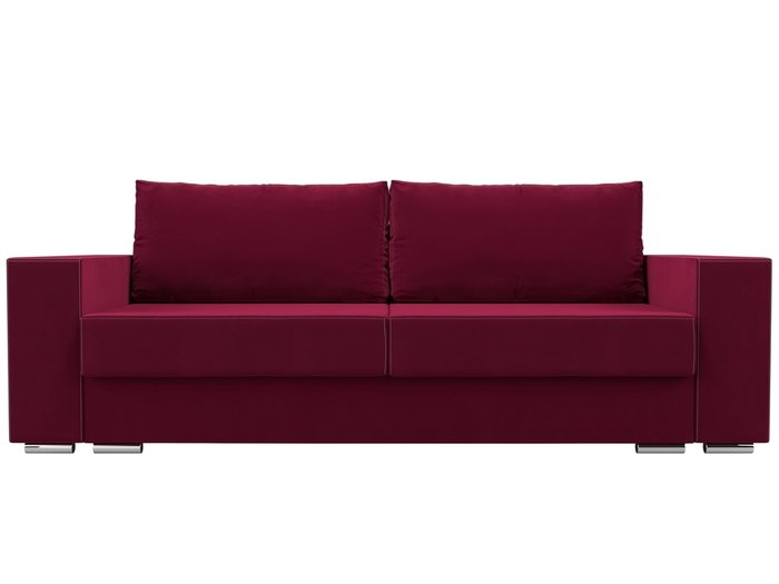 Прямой диван-кровать Исланд бордового цвета - купить Прямые диваны по цене 49999.0