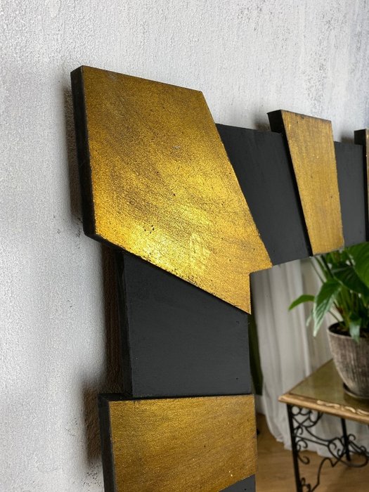 Зеркало Golden Rays черно-золотого цвета - купить Настенные зеркала по цене 37000.0
