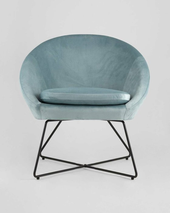 Кресло Колумбия пыльно-голубого цвета - лучшие Интерьерные кресла в INMYROOM