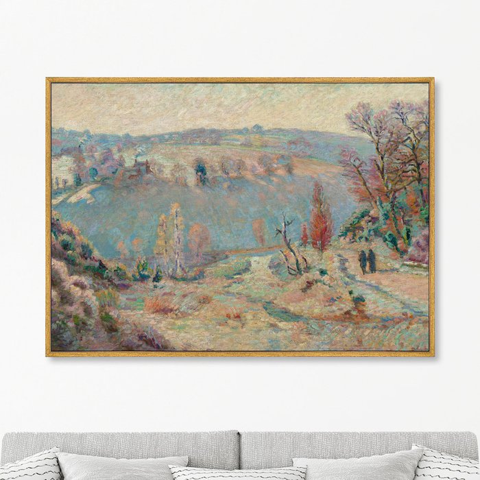 Репродукция картины на холсте Valley of the Sedelle at Pont Charraud White Frost, 1903г.