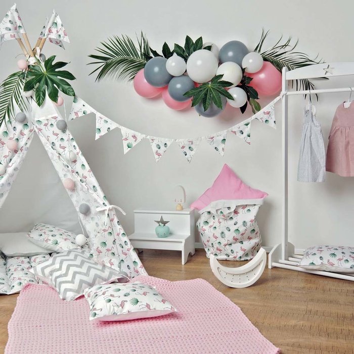 Декоративная подушка Flamingo из хлопка - лучшие Декоративные подушки в INMYROOM