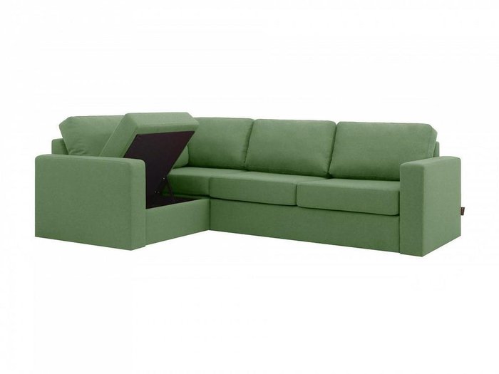 Угловой диван-кровать Peterhof зеленого цвета - лучшие Угловые диваны в INMYROOM