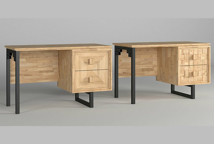 Стол письменный Cube Design с фасадом шашки серо-бежевого цвета - купить Письменные столы по цене 129744.0 Стол письменный Cube Design с фасадом шашки серо-бежевого цвета - купить Письменные столы по цене 129744.0