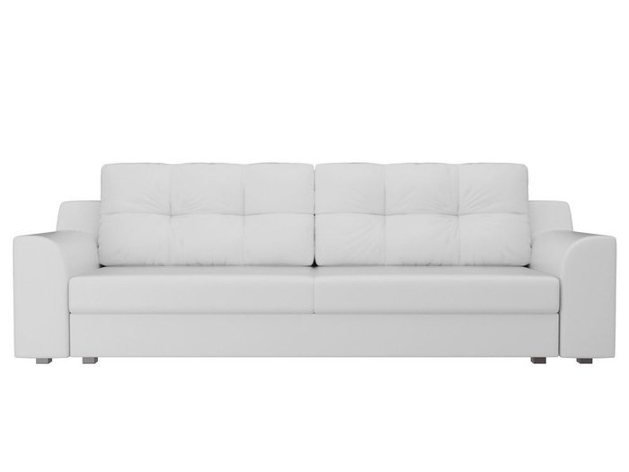 Прямой диван-кровать Сансара белого цвета (экокожа) - купить Прямые диваны по цене 39990.0