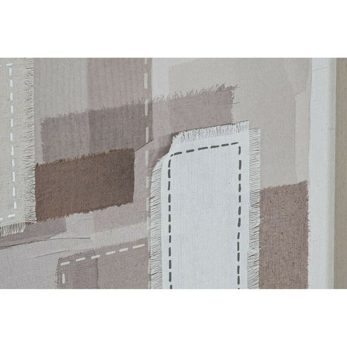 Полотно Бежевый Серый Абстракция современный 40 x 2,5 x 50 cm (2 штук) - лучшие Картины в INMYROOM