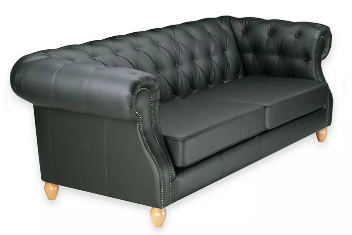 Прямой диван Прадо темно-зеленого цвета - лучшие Прямые диваны в INMYROOM