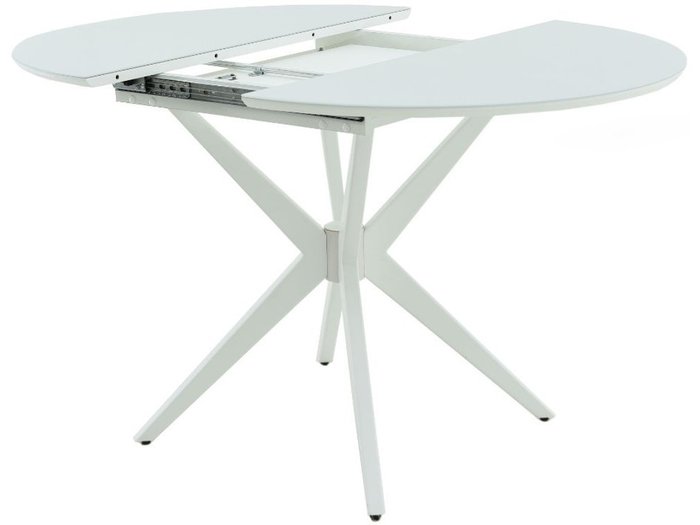 Обеденный стол раскладной Сидней белого цвета - купить Обеденные столы по цене 21181.0