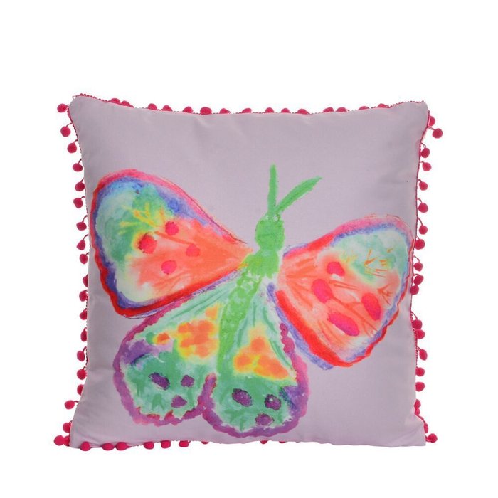 Декоративная подушка Butterfly из хлопка и полиэстера 