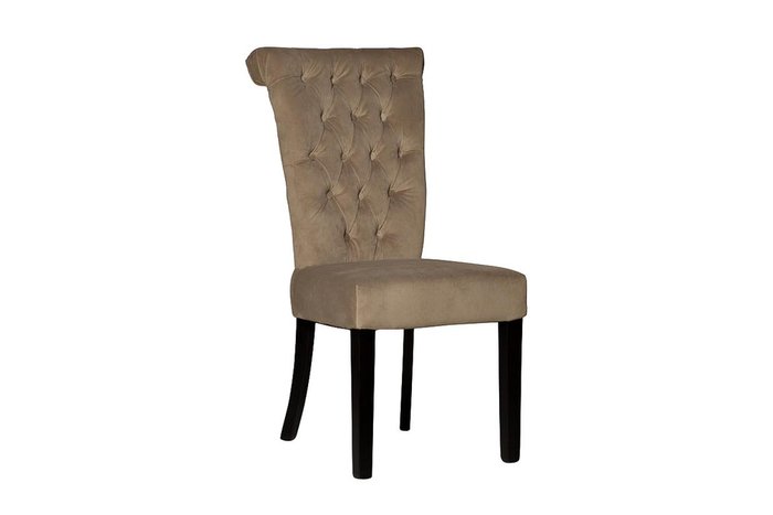 стул с мягкой обивкой бежевый велюровый - купить Обеденные стулья по цене 20930.0