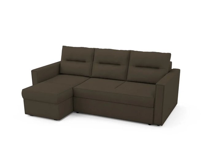 Угловой Диван-кровать Macao левый темно-коричневого цвета - купить Угловые диваны по цене 68600.0