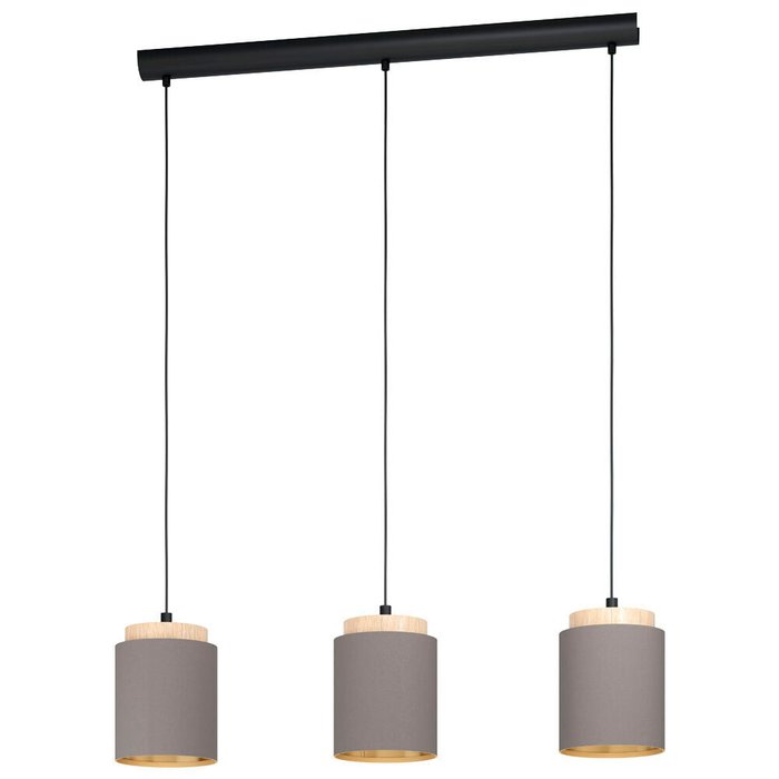 99446 Подвес ALBARIZA, 3х40W (E27), L895, B160, H1100, сталь, шампань / текстиль, золотой 99446 Подвес ALBARIZA, 3х40W (E27), L895, B160, H1100, сталь, шампань / текстиль, золотой