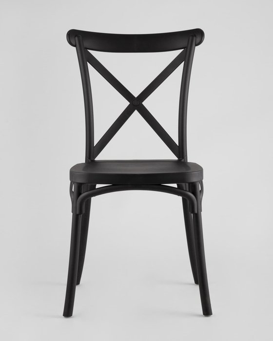 Стул Кроссбэк черного цвета - лучшие Обеденные стулья в INMYROOM