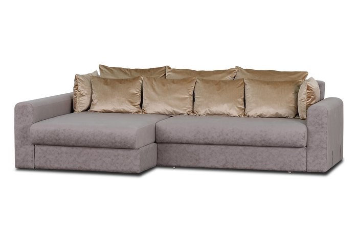 Угловой диван-кровать Мэдисон Черри серого цвета - купить Угловые диваны по цене 47990.0
