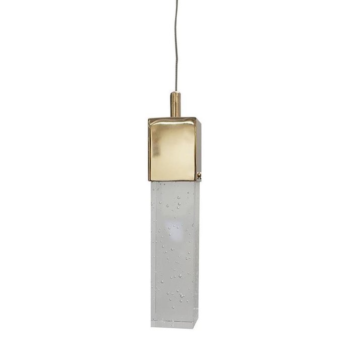 Подвесной светодиодный светильник Аква с плафоном из стекла 