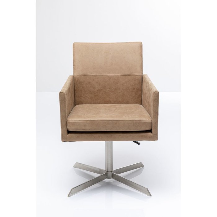 Кресло вращающееся New York коричневого цвета - купить Интерьерные кресла по цене 85930.0