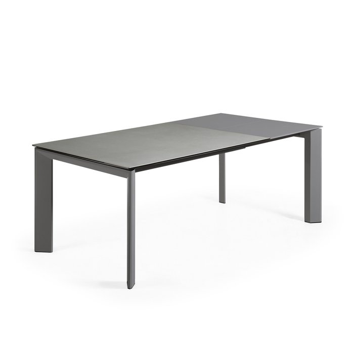 Раздвижной обеденный стол Atta M серого цвета - лучшие Обеденные столы в INMYROOM